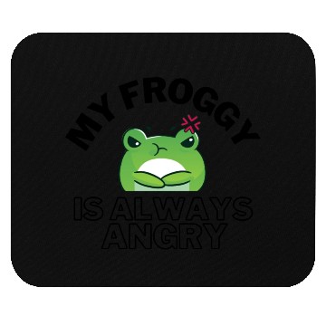 Discover Froggy Frog Is Always Angry Mouse Pads