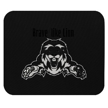Discover Brave Like Lion Mouse Pads