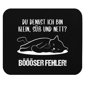 Discover Cat Small Sweet Nice Bad Mistake Quote Gift Mouse Pads