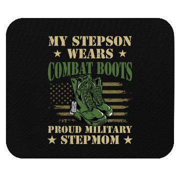 Discover My Stepson Wears Combat Boots Proud Military Step Mouse Pads