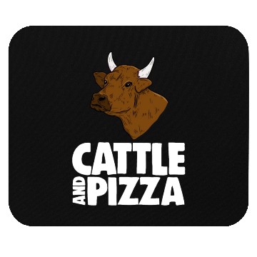 Discover Cattle And Pizza Mouse Pads
