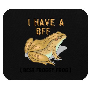 Discover BFF Best Froggy Frog Mouse Pads