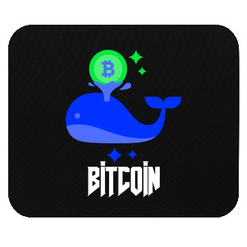 Discover Bitcoin whale Mouse Pads