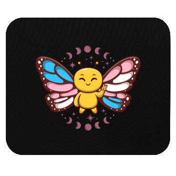 Discover Transgender Monarch Butterfly Trans Subtle Pride Mouse Pads
