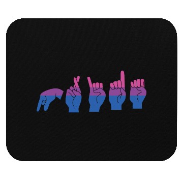 Discover Bisexual ALS Pride BI Sing Language LGBT Lover Bi Mouse Pads