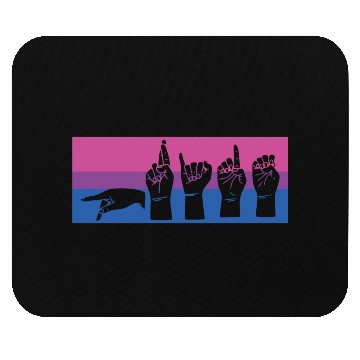 Discover Bisexual ALS Pride BI Sing Language LGBT Lover Bi Mouse Pads