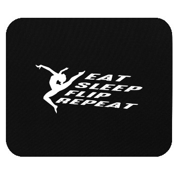 Discover Eat Sleep Flip Gymnastic Coach Gift Mouse Pads