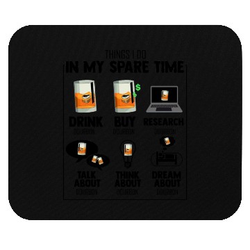 Discover Hilarious My Spare Times Obsessions Drinking Mouse Pads