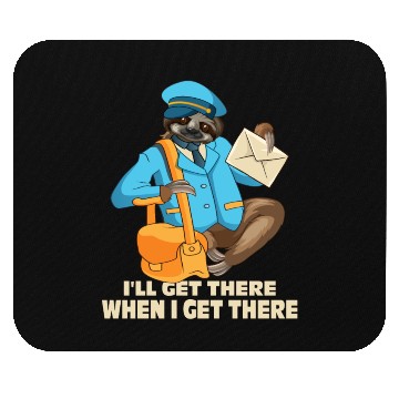 Discover Sloth Postal Worker Mailman Postman Mail Carrier Mouse Pads
