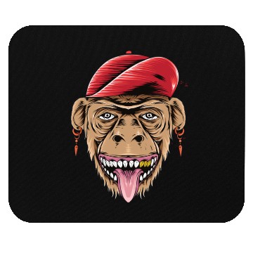 Discover happy monkey head for Mouse Pads