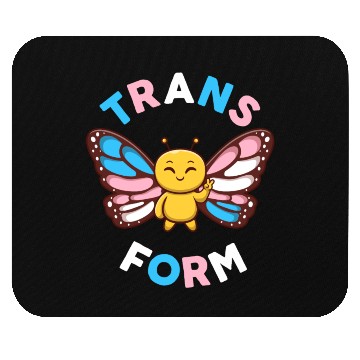 Discover Transgender Monarch Butterfly Trans Form Kawaii Mouse Pads