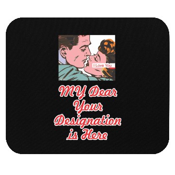 Discover I love you best design Mouse Pads