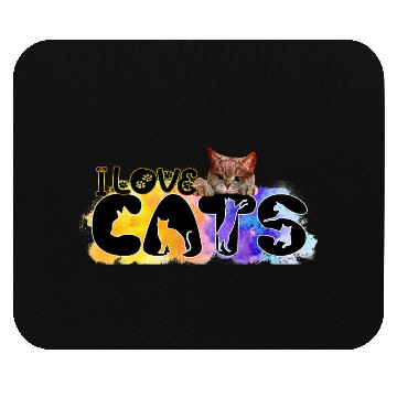Discover I love Cats Classic Mouse Pads