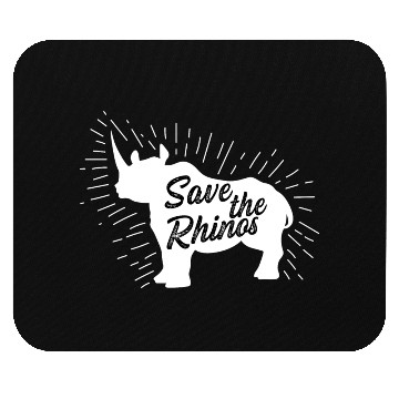 Discover Save the Rhinos Vegan Gift Mouse Pads