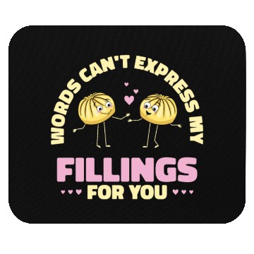 Discover Dim Sums Filling Asian Food Chinese Food Fan Mouse Pads