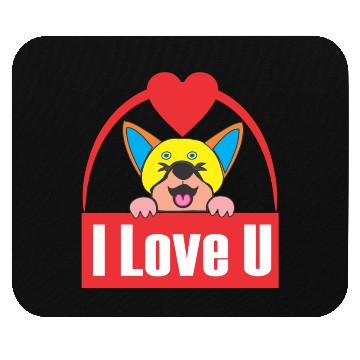 Discover i love you Mouse Pads