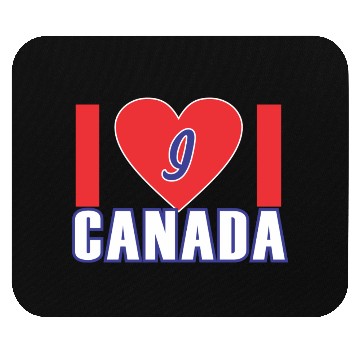 Discover i love canada Mouse Pads