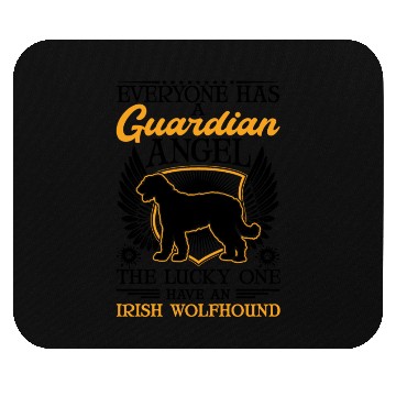 Discover Irish Wolfhound Guardian Angel Mouse Pads
