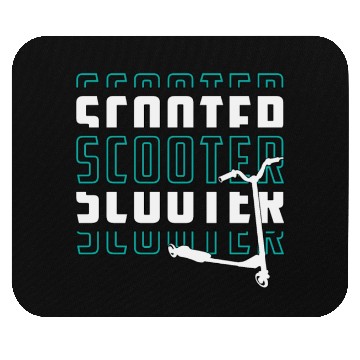Discover Scooter Driver E-Scooter Escooter Vintage Funny Mouse Pads