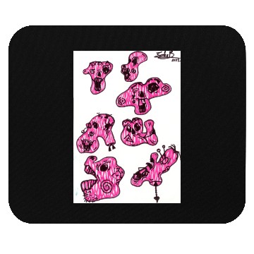 Discover pink zombies Mouse Pads