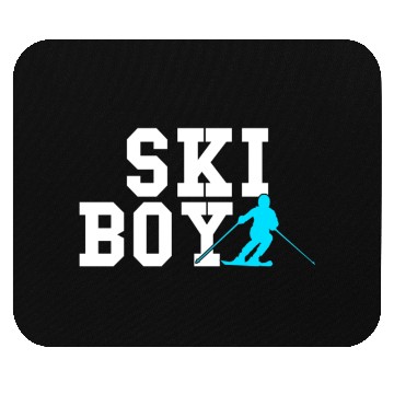 Discover ski boy Mouse Pads