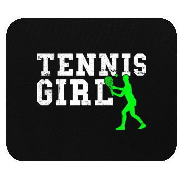 Discover tennis girl Mouse Pads