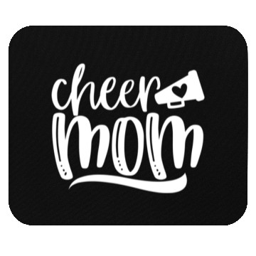 Discover Womens Cheer Mom Mouse Pads Megaphone with Heart Accen