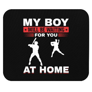Discover Son Baseball Catcher Pitcher Batter Dad Mom Mouse Pads
