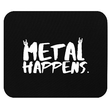 Discover METAL Happens with Devil Horns Finger Gesture Mouse Pads