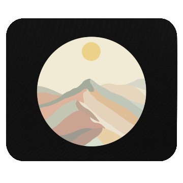 Discover Sunset Mountains Mouse Pads
