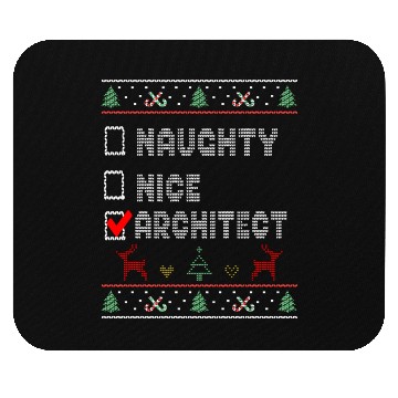Discover Naughty Nice Architect, Matching Christmas Group Mouse Pads