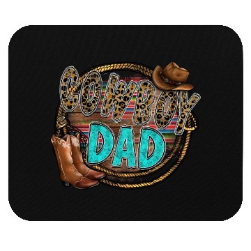 Discover Cowboy Dad Mouse Pads