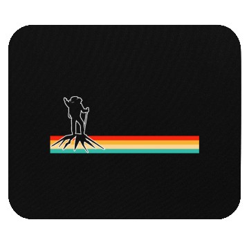 Discover hiking retro Mouse Pads