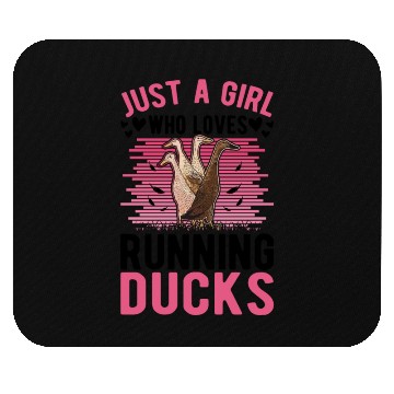 Discover Just A Girl Who Loves Running Ducks Mouse Pads