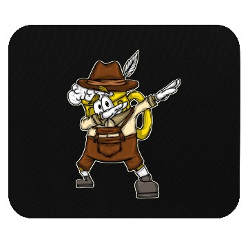 Discover Dabbing Beer Mug Bavarian Leather Trousers Beer Mouse Pads