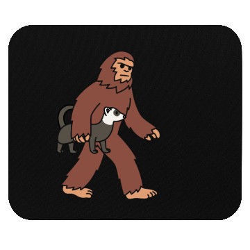 Discover Bigfoot Sasquatch Walking Ferret Mouse Pads