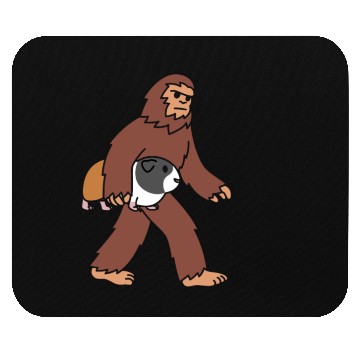 Discover Bigfoot Sasquatch Walking Guinea Pig Mouse Pads