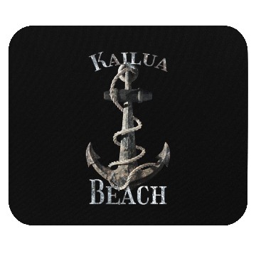Discover Kailua Beach Hawaii Nautical Anchor Sailing Mouse Pads
