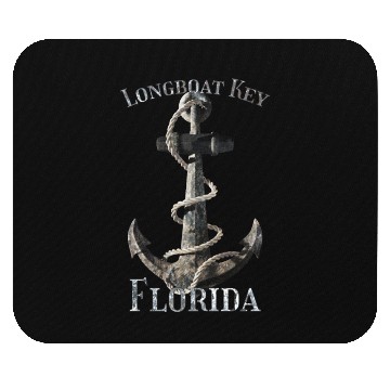 Discover Longboat Key Florida Nautical Anchor Sailing Mouse Pads