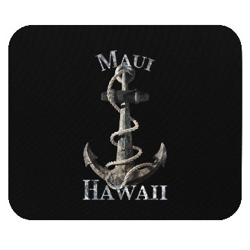 Discover Maui Hawaii Nautical Anchor Sailing Mouse Pads