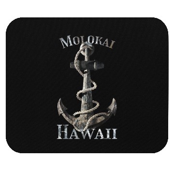 Discover Molokai Hawaii Nautical Anchor Sailing Mouse Pads