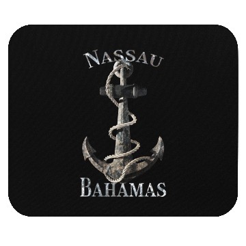 Discover Nassau Bahamas Nautical Anchor Sailing Mouse Pads