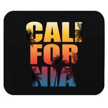 Discover California palm tree Mouse Pads