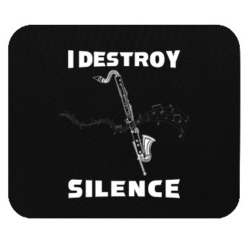 Discover I Destroy Silence For Bass Clarinet Player Mouse Pads