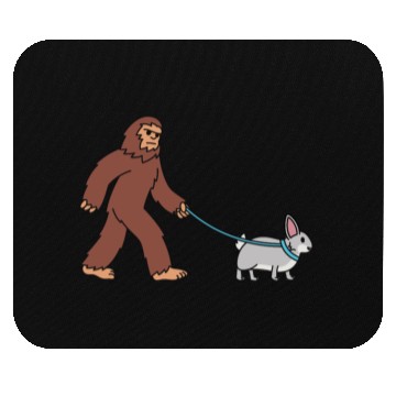 Discover Bigfoot Sasquatch Walking Rabbit Mouse Pads