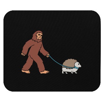 Discover Bigfoot Sasquatch Walking Hedgehog Mouse Pads