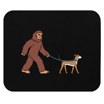 Discover Bigfoot Sasquatch Walking Greyhound Mouse Pads