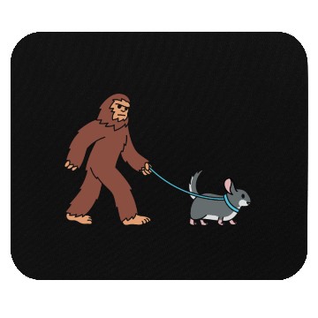 Discover Bigfoot Sasquatch Walking Chinchilla Mouse Pads