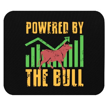 Discover Powered by the Bull Market Mouse Pads