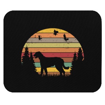 Discover Irish Wolfhound Retro Vintage Mouse Pads